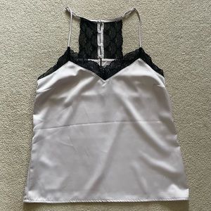 Gibson silk and lace camisole